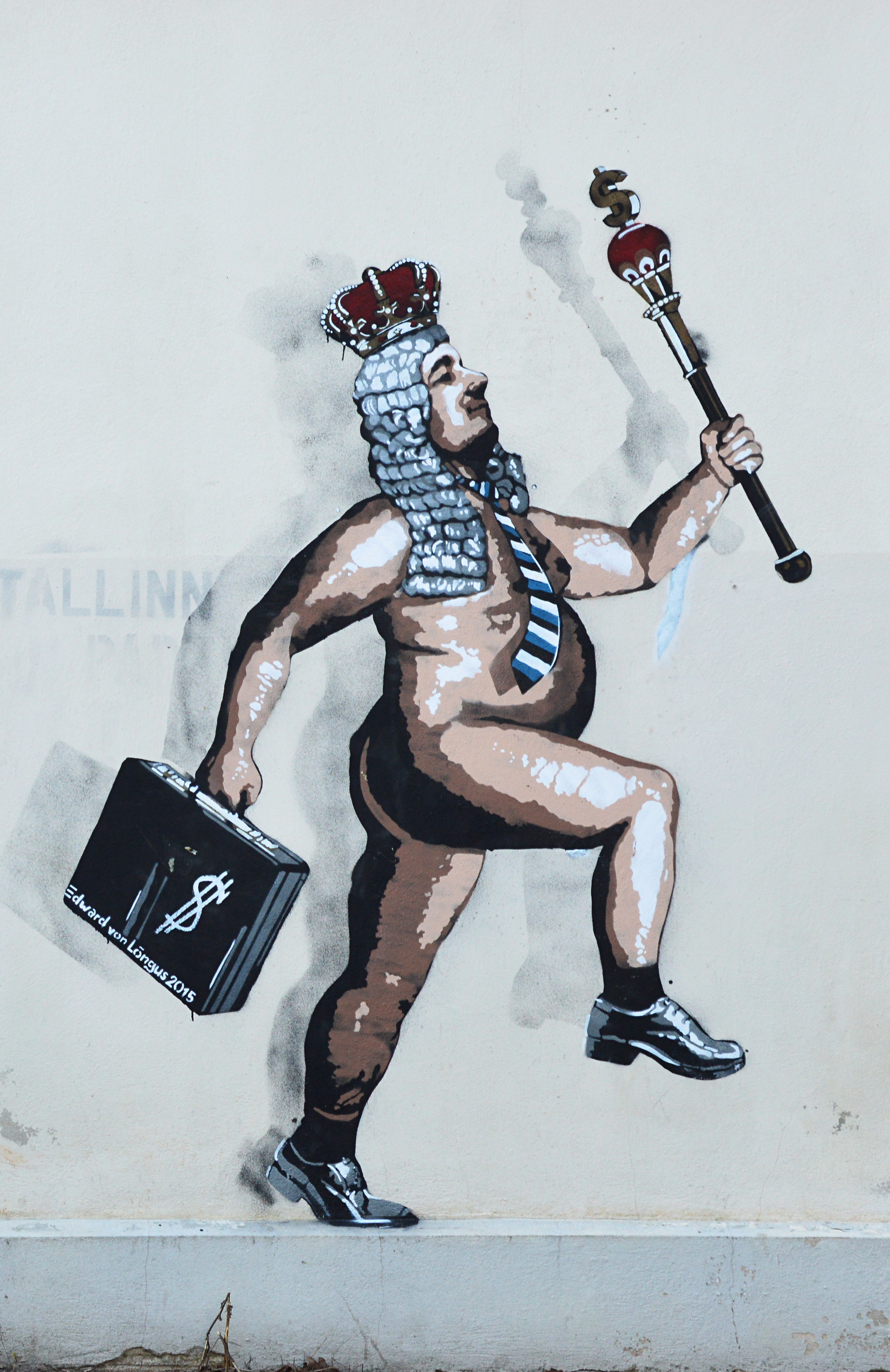 Edward von Lõngus on oma bioaru kasutades lahti riietanud keisri -- kas selline tegevus peaks olema taunitav, kui lahtiriietamiseks kasutatakse tehisaru? Foto: CC BY-SA [Ivo Kruusamägi 2016](https://commons.wikimedia.org/wiki/File:Alasti_keiser,_Edward_von_L%C3%B5nguse_t%C3%B6%C3%B6_Tartus.JPG).